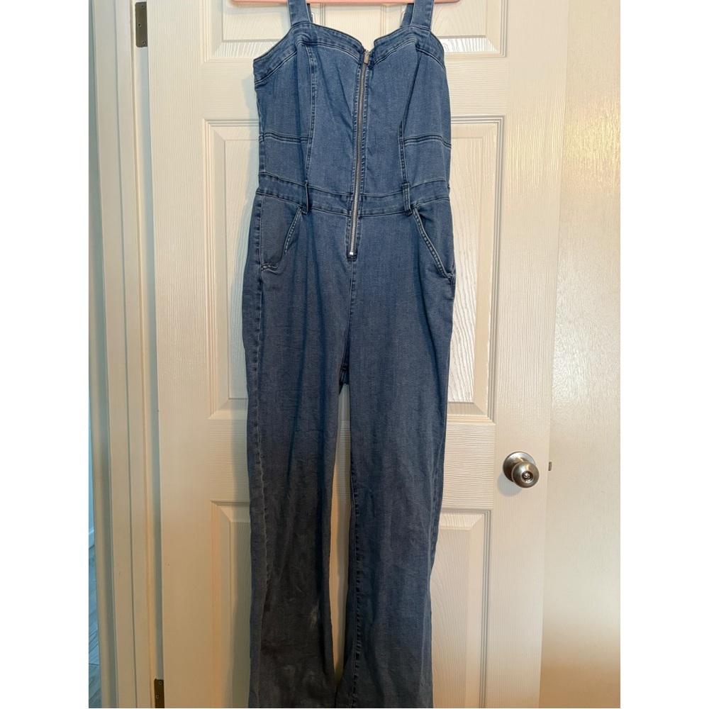 Guess Women's Blue Denim Overalls
